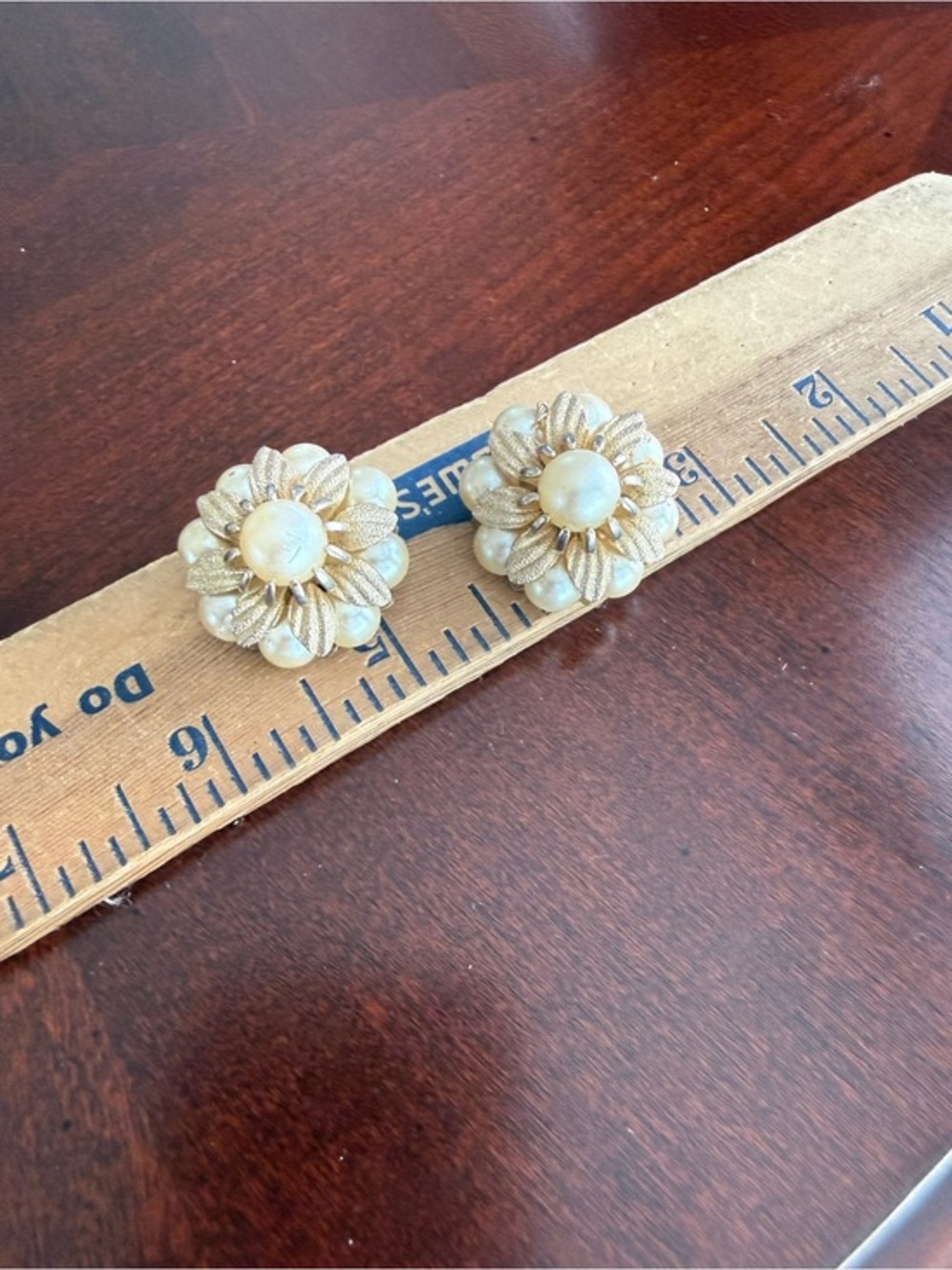 Vintage Faux Pearl ClipOn Earrings